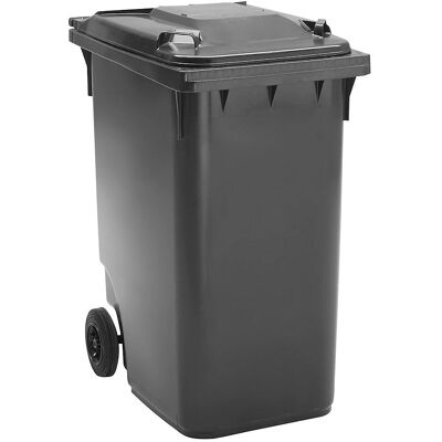 KaiserKraft Contenedor de Basura - 360L, Plástico, 2 Ruedas - DIN EN 840 KaiserKraft Contenedor de Basura - 360L, Plástico, 2 Ruedas - DIN EN 840