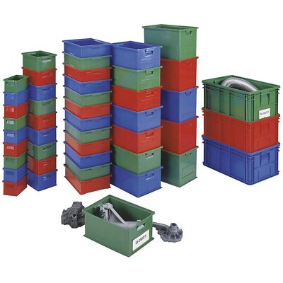 Kaiserkraft Apilable Caja de Transporte - 465x314x120mm - Azul - Caja de Almacenamiento Kaiserkraft Apilable Caja de Transporte - 465x314x120mm - Azul - Caja de Almacenamiento