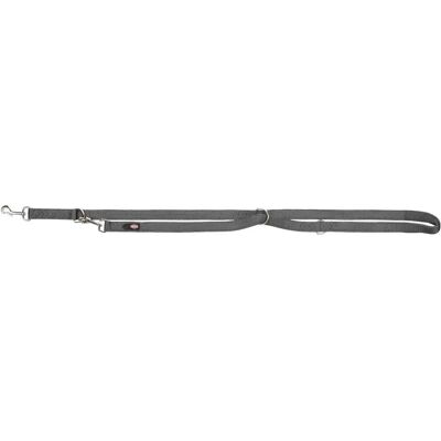 Trixie Premium Verstellbare Leine - Hund - Graphit - 2m/20mm Trixie Premium Verstellbare Leine - Hund - Graphit - 2m/20mm
