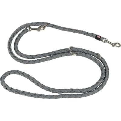 Trixie Cavo Adjustable Leash Graphite - Leash - Adjustable, Durable, Training Trixie Cavo Adjustable Leash Graphite - Leash - Adjustable, Durable, Training