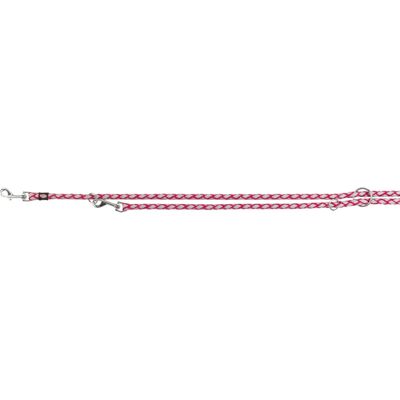 Trixie Cavo Reflect Adjustable Leash - Dog Leash - Fuchsia - 2 m / 18 mm Trixie Cavo Reflect Adjustable Leash - Dog Leash - Fuchsia - 2 m / 18 mm