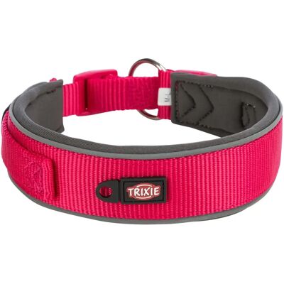 Trixie Premium Dog Collar Fuchsia/Graphite - Large - 46x55cm Trixie Premium Dog Collar Fuchsia/Graphite - Large - 46x55cm