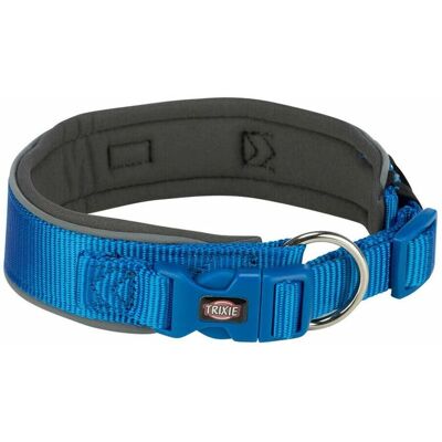 Trixie Dog Collar - Extra Wide, Graphite & Cobalt Blue - Small Trixie Dog Collar - Extra Wide, Graphite & Cobalt Blue - Small