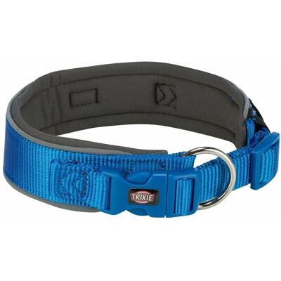 Trixie Premium Halsband Extra Breit Hundehalsband Royalblau/Grafit - L/XL Trixie Premium Halsband Extra Breit Hundehalsband Royalblau/Grafit - L/XL