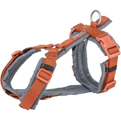 Trixie Dog Harness - Rust/Graphite - Small/Medium - 44cm x 53cm Trixie Dog Harness - Rust/Graphite - Small/Medium - 44cm x 53cm