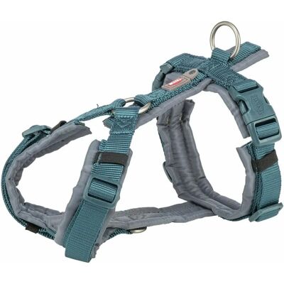 Trixie Dog Harness Premium Trekking Blue Graphite - Dog Harness - Adjustable, Padded, 36-44 cm Trixie Dog Harness Premium Trekking Blue Graphite - Dog Harness - Adjustable, Padded, 36-44 cm