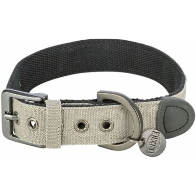 Trixie CityStyle Dog Collar Light Grey - Extra Wide - XS/S Trixie CityStyle Dog Collar Light Grey - Extra Wide - XS/S