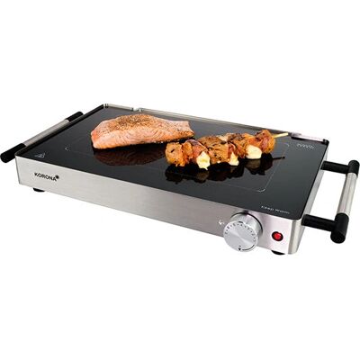 Grill électrique de table Korona - Rectangulaire, Noir, Acier inoxydable - Publicité Grill électrique de table Korona - Rectangulaire, Noir, Acier inoxydable - Publicité
