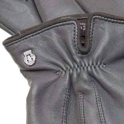 Roeckl Grey Leather Gloves for Women - Size 7 HS - Classic Design Roeckl Grey Leather Gloves for Women - Size 7 HS - Classic Design