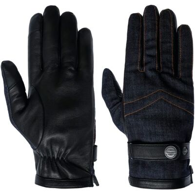 Roeckl Oakland Touch Denim Gloves - Men - Size 9 HS - Gloves Roeckl Oakland Touch Denim Gloves - Men - Size 9 HS - Gloves