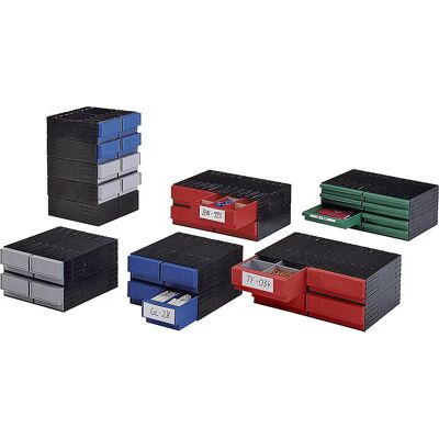 Sistema de Cajones Modular de Poliestireno Kaiserkraft - 4 Cajones Resistentes Sistema de Cajones Modular de Poliestireno Kaiserkraft - 4 Cajones Resistentes