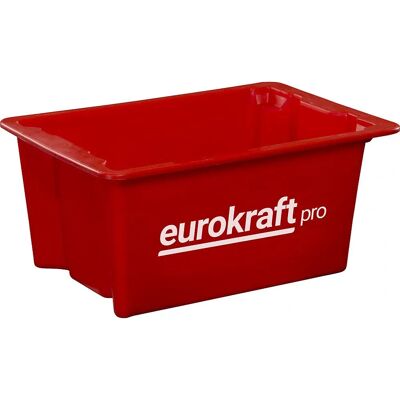 EUROKRAFT Elforgatva impilabile 34L contenitore rosso EUROKRAFT Elforgatva impilabile 34L contenitore rosso