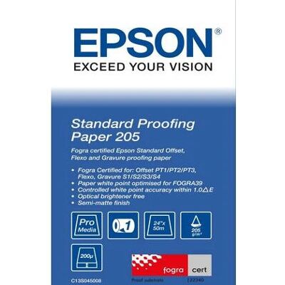Epson Standard Proofing Papier - Fogra 39 Zertifiziert - 24" x 50m - Semi-matt Epson Standard Proofing Papier - Fogra 39 Zertifiziert - 24" x 50m - Semi-matt