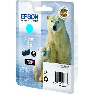 Epson C13T26124010 Cyan Blækpatroner - Blækpatroner Epson C13T26124010 Cyan Blækpatroner - Blækpatroner
