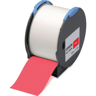 Ruban Polyoléfine Autocollant Epson RC-T5RNA - 5cm x 15m - Rouge - Publicité Ruban Polyoléfine Autocollant Epson RC-T5RNA - 5cm x 15m - Rouge - Publicité