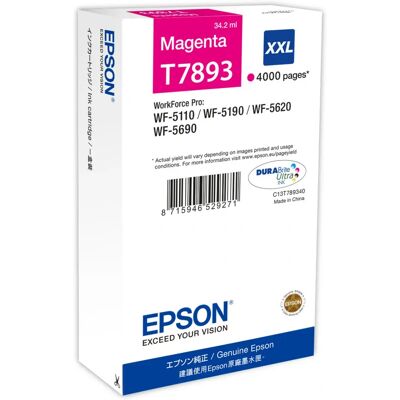 Epson - T7893 - Magenta - 4000 Pages - Ink cartridge Epson - T7893 - Magenta - 4000 Pages - Ink cartridge