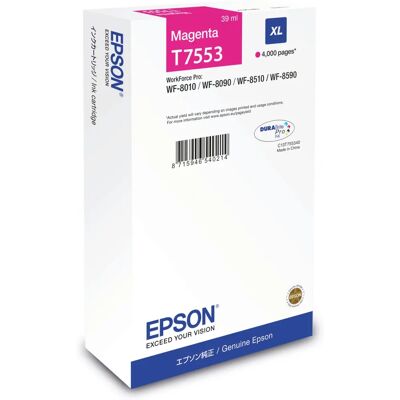 Epson - T7553 - Magenta - 4000 pages - Cartouche d'encre - Publicité Epson - T7553 - Magenta - 4000 pages - Cartouche d'encre - Publicité