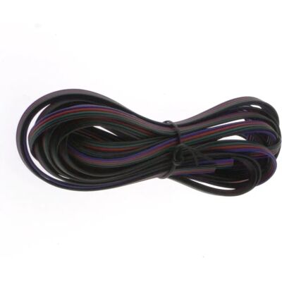 Cabo plano de 4 fios - 5m para fitas RGB Cabo plano de 4 fios - 5m para fitas RGB