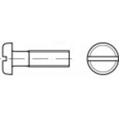 Toolcraft M8 Galvaniseret flad hovedskruer - Skruetype Toolcraft M8 Galvaniseret flad hovedskruer - Skruetype