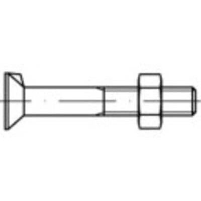 Toolcraft M10 Forzinkede skruer - 80mm - 100 stk Toolcraft M10 Forzinkede skruer - 80mm - 100 stk
