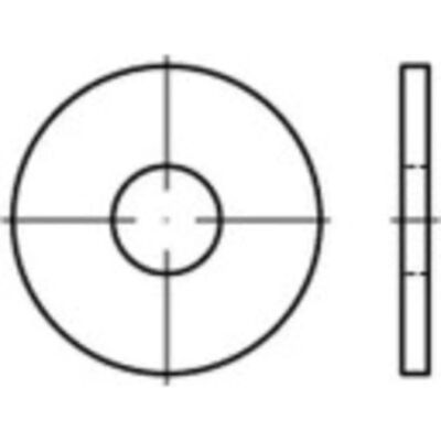TOOLCRAFT 146444 Zinkbelagte stålskiver - 8,4/24mm, 100 stk TOOLCRAFT 146444 Zinkbelagte stålskiver - 8,4/24mm, 100 stk