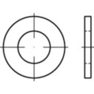 Toolcraft Zinken verzinkte staal washers - ISO 7089, 4,3mm x 9mm, 200 stuks Toolcraft Zinken verzinkte staal washers - ISO 7089, 4,3mm x 9mm, 200 stuks
