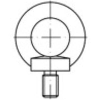 TOOLCRAFT 1061334 Rostfritt stål M10 Ögla - Eye bolts TOOLCRAFT 1061334 Rostfritt stål M10 Ögla - Eye bolts