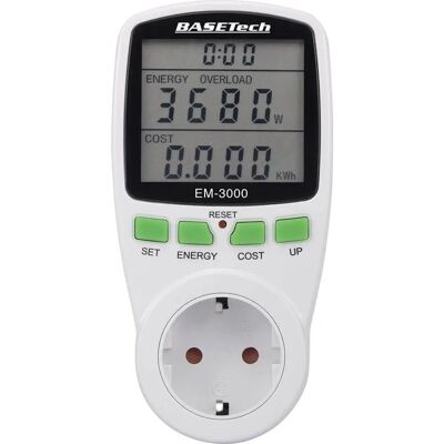 Basetech EM-3000 Miernik Kosztów Energii - Zużycie i Koszty Basetech EM-3000 Miernik Kosztów Energii - Zużycie i Koszty