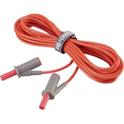 VOLTCRAFT Cordon de sécurité compact - 4mm Bananes - 5m - Rouge - Publicité VOLTCRAFT Cordon de sécurité compact - 4mm Bananes - 5m - Rouge - Publicité