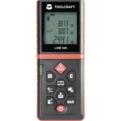 Toolcraft LDM X40 Lasermätare - Räckvidd 40m Toolcraft LDM X40 Lasermätare - Räckvidd 40m