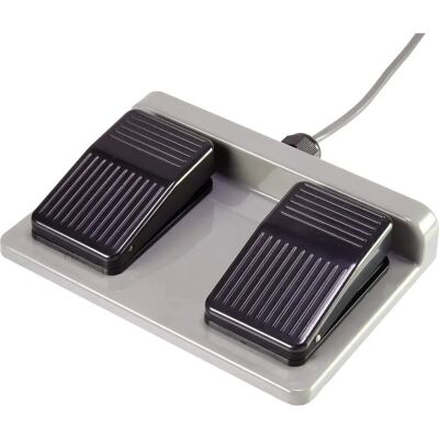 Interrupteur à Pied Tru Components - 2 Pédales - 250V AC - Métal & Plastique Interrupteur à Pied Tru Components - 2 Pédales - 250V AC - Métal & Plastique