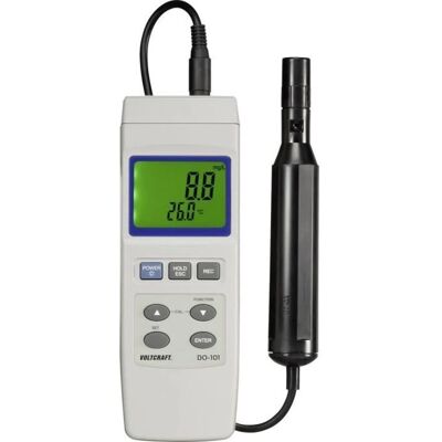 VOLTCRAFT DO-101 Bärbar mätare för löst syre - Temperatur, Utbytbar elektrod VOLTCRAFT DO-101 Bärbar mätare för löst syre - Temperatur, Utbytbar elektrod