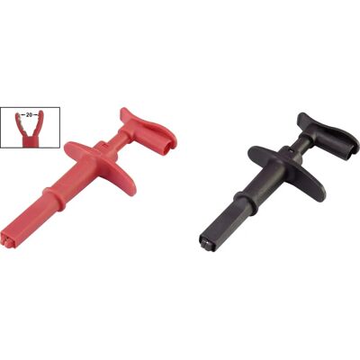 VOLTCRAFT Clip Crocodile -MSK-116 - Grande Bouche - Max 15mm - Prise 4mm - 600/1000V - Publicité VOLTCRAFT Clip Crocodile -MSK-116 - Grande Bouche - Max 15mm - Prise 4mm - 600/1000V - Publicité