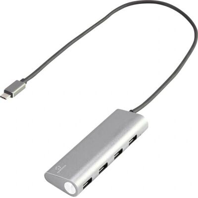Renkforce RF-3374948 USB-C Hub 3+2 Ports Silber Renkforce RF-3374948 USB-C Hub 3+2 Ports Silber