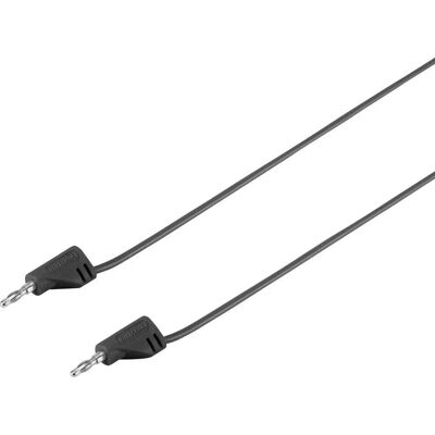 VOLTCRAFT Messleitung - 0,60m, Schwarz, Bananenstecker 2mm - Messart VOLTCRAFT Messleitung - 0,60m, Schwarz, Bananenstecker 2mm - Messart