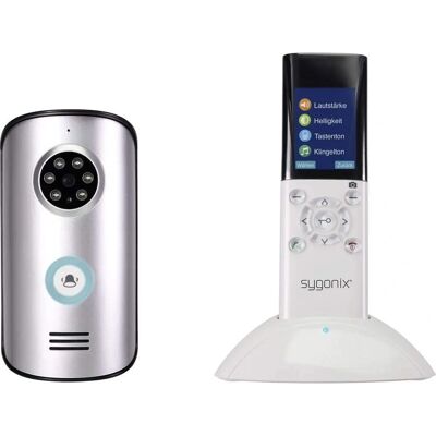 Sygonix SY-3396994 Drahtloses Video-Gegensprechanlagenset - Silber, Weiß, Schwarz Sygonix SY-3396994 Drahtloses Video-Gegensprechanlagenset - Silber, Weiß, Schwarz