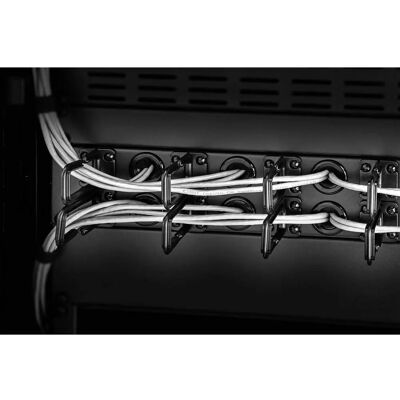 Renkforce 19-inch Server Rack Cable Management Panel - Black Renkforce 19-inch Server Rack Cable Management Panel - Black