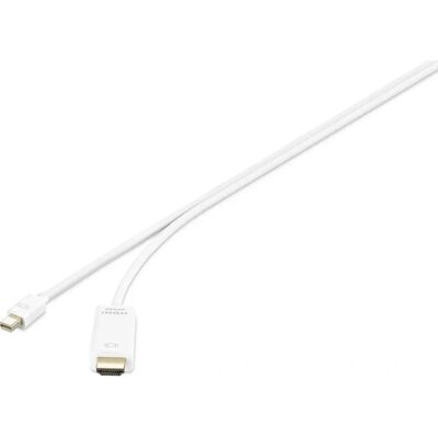 Adaptateur câble vidéo Renkforce RF-3697528 - 1m Mini DisplayPort HDMI Blanc - Publicité Adaptateur câble vidéo Renkforce RF-3697528 - 1m Mini DisplayPort HDMI Blanc - Publicité