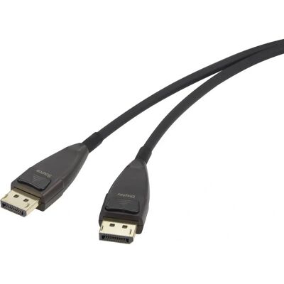 DisplayPort-kabel Renkforce RF-3770962 - 8K UHD, 20m, Sort DisplayPort-kabel Renkforce RF-3770962 - 8K UHD, 20m, Sort