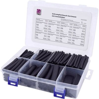 TRU COMPONENTS T1807CA006 Schwarzes Schrumpfschlauch-Set - Schrumpfschläuche TRU COMPONENTS T1807CA006 Schwarzes Schrumpfschlauch-Set - Schrumpfschläuche
