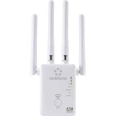 Renkforce WS-WN575A3 Dual Band AC1200 WLAN-Repeater - Reichweite erweitern Renkforce WS-WN575A3 Dual Band AC1200 WLAN-Repeater - Reichweite erweitern