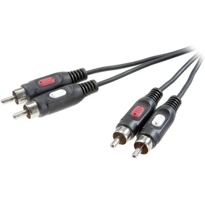 SpeaKa Professionelles RCA-Audiokabel - Stereo 1,5m - Audiokabel SpeaKa Professionelles RCA-Audiokabel - Stereo 1,5m - Audiokabel