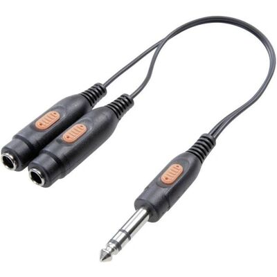 Adattatore Y audio professionale SpeaKa - Nero Adattatore Y audio professionale SpeaKa - Nero