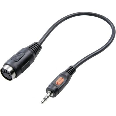 SpeaKa Professional SP-7869840 Audiokabeladapter - 3,5mm auf 5-poligen DIN, 20cm SpeaKa Professional SP-7869840 Audiokabeladapter - 3,5mm auf 5-poligen DIN, 20cm