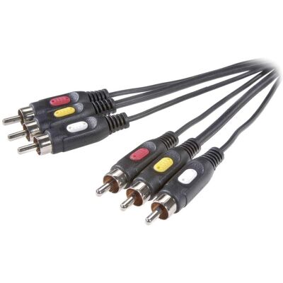 Cavo AV RCA Professionale SpeaKa 2m - Connessione Audio/Video Cavo AV RCA Professionale SpeaKa 2m - Connessione Audio/Video