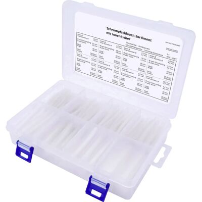 TRU COMPONENTS T1902CA003 Transparentes Schrumpfschlauch-Set - 3:1, 300 Stück TRU COMPONENTS T1902CA003 Transparentes Schrumpfschlauch-Set - 3:1, 300 Stück
