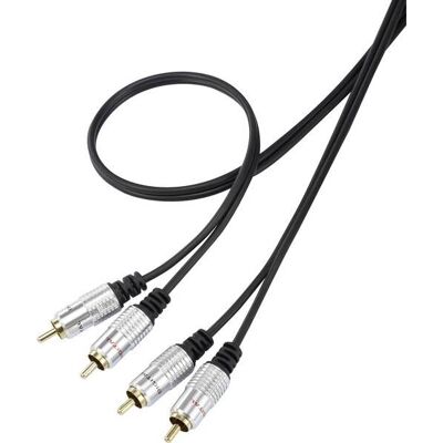 SpeaKa Professional SP-7870144 Audiokabel - 1m Schwarz RCA SpeaKa Professional SP-7870144 Audiokabel - 1m Schwarz RCA