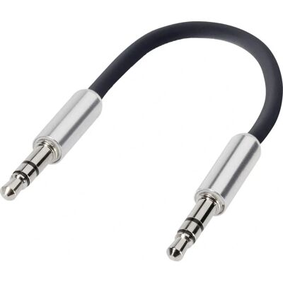 Câble audio SpeaKa Professional SP-7870496 - 0,1 m, Noir, SuperSoft, pour MP3, mobile, voiture - Publicité Câble audio SpeaKa Professional SP-7870496 - 0,1 m, Noir, SuperSoft, pour MP3, mobile, voiture - Publicité