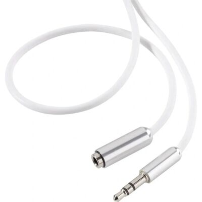 SpeaKa Professional 1m Audiokabel - Verlängerung Jack 3,5mm Weiß SpeaKa Professional 1m Audiokabel - Verlängerung Jack 3,5mm Weiß