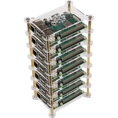Joy-it RB-Case+19 Acrylic Raspberry Pi Server Cluster Enclosure Joy-it RB-Case+19 Acrylic Raspberry Pi Server Cluster Enclosure